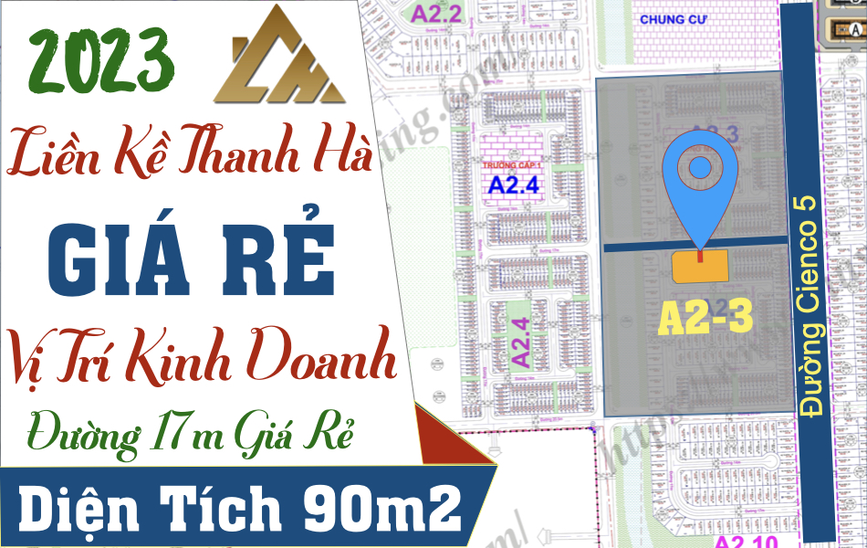bán liền kề thanh hà a2.3 liền kề 5