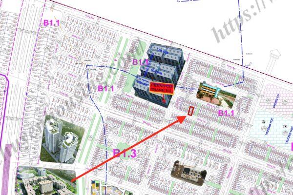 bán liền kề thanh hà b1.1 liền kề 10