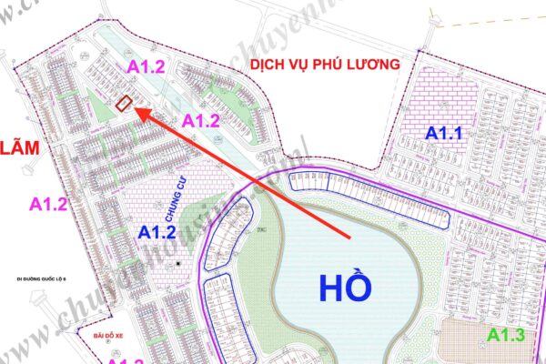 bán biệt thự thanh hà a1.2 nhìn vườn hoa