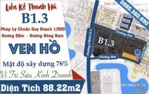 liền kề thanh hà b1.3 liền kề 15 ven hồ