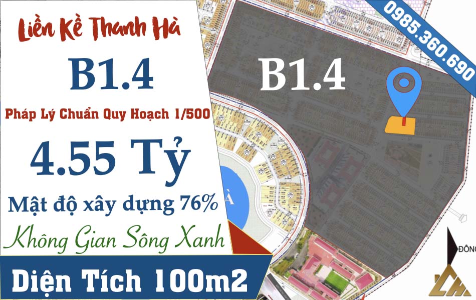 liền kề thanh hà b1.4 liền kề 24 giá rẻ