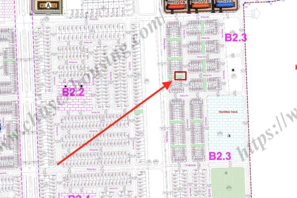 bán liền kề thanh hà b2.3 liền kề 11