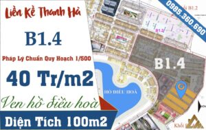 bán liền kề thanh hà giá rẻ b1.4
