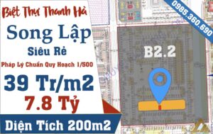 biệt thự thanh hà b2.2 biệt thự 10 giá rẻ