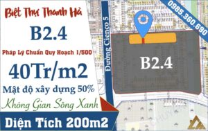 biệt thự thanh hà b2.4 biệt thự 1 giá rẻ