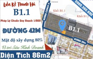 liền kề thanh hà b1.1 liền kề 4 giá rẻ