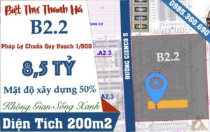 mua biệt thự thanh hà b2.2