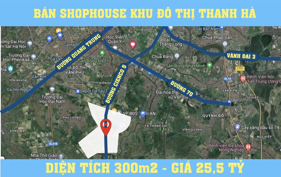 shophouse thanh hà đường Cienco 5