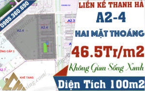 liền kề thanh hà a2.4 giá rẻ