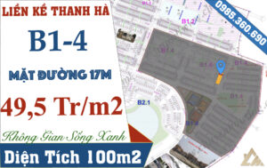 liền kề thanh hà b1.4 đường 17m