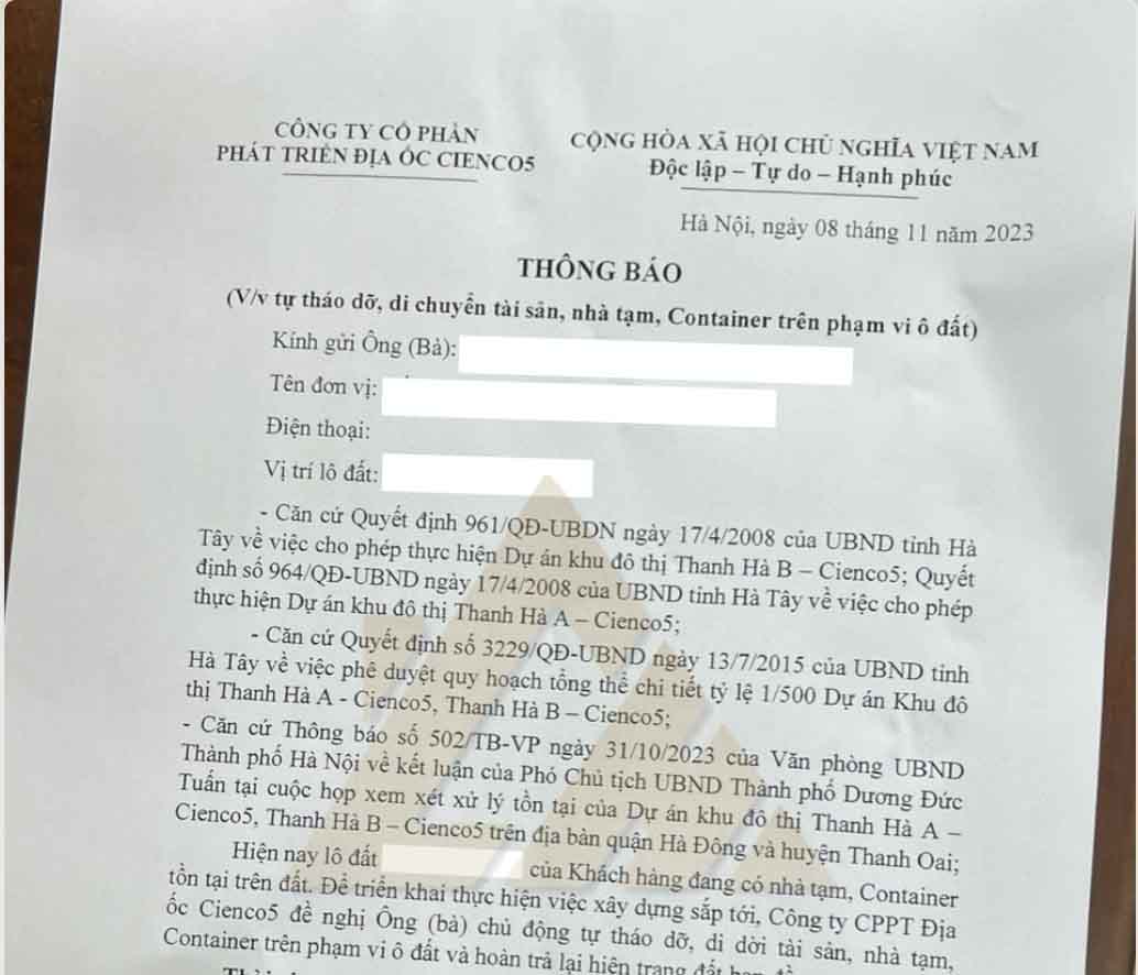 tháo dỡ nhà tạm