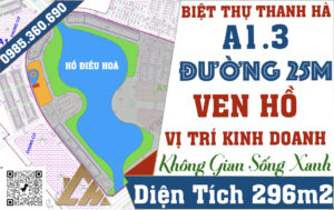 biệt thự đơn lập thanh hà a1.3 ven hồ