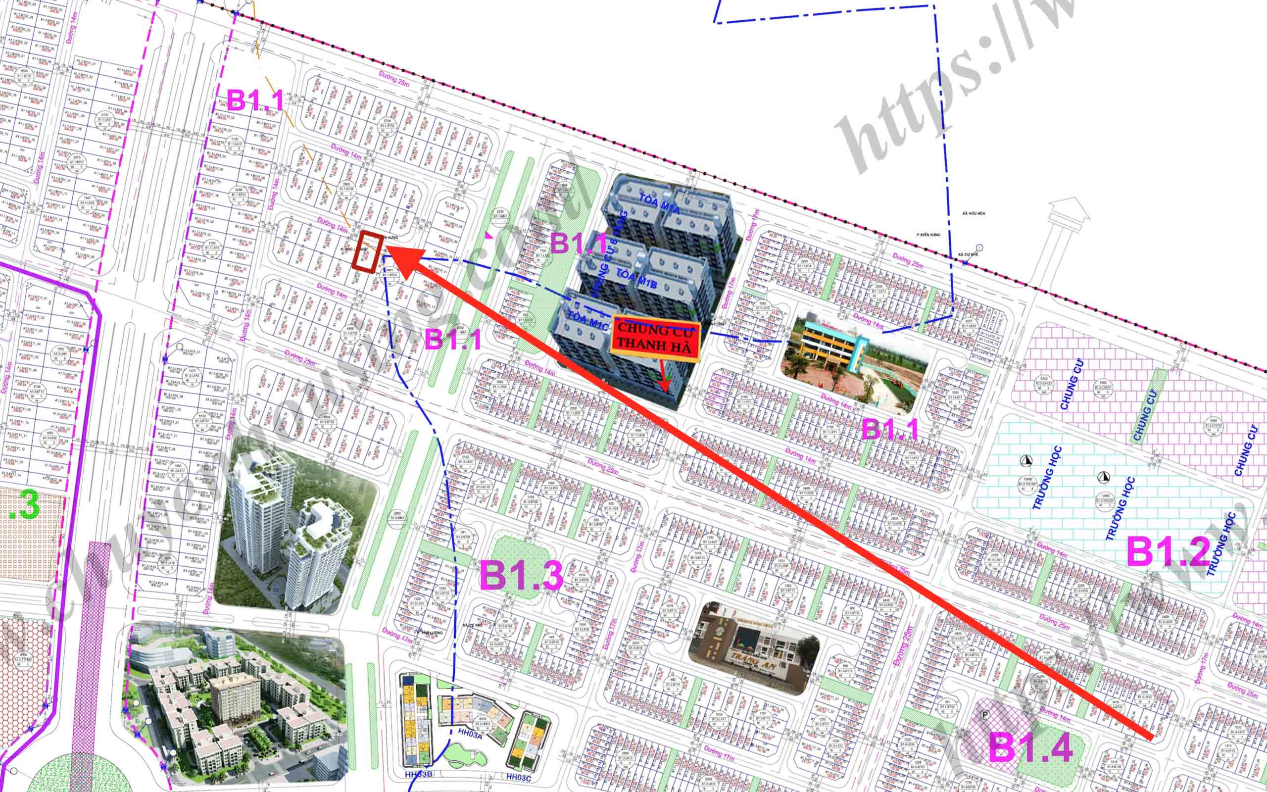 bán biệt thự thanh hà b1.1