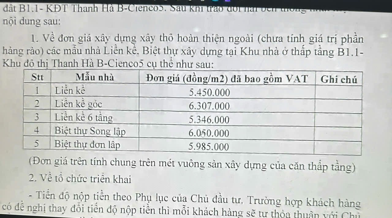 điều chỉnh giá xây dựng