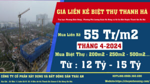 giá liền kề biệt thự thanh hà tháng 4 2024