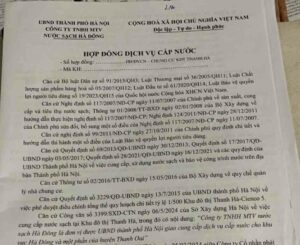 nước sạch hà đông