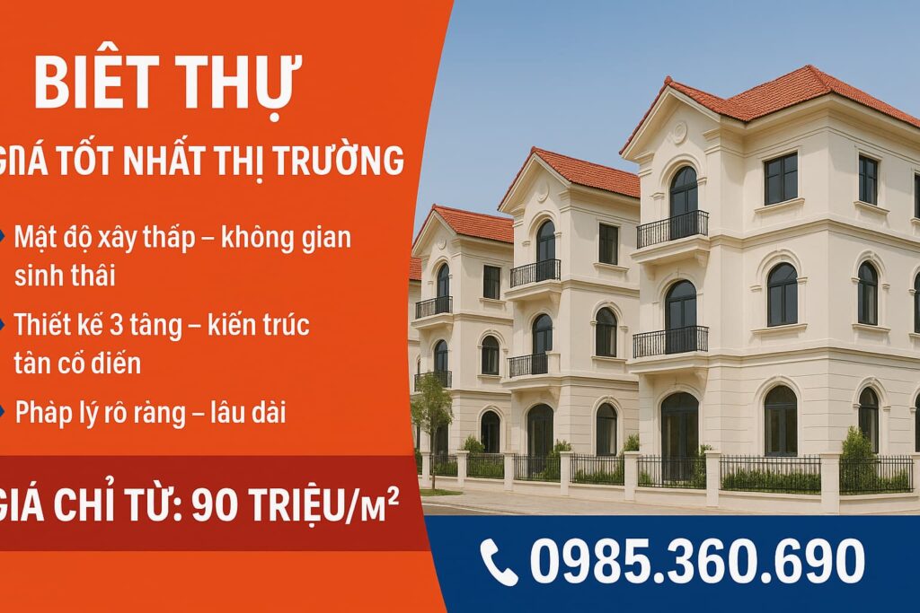 giá liền kề biệt thự thanh hà tháng 5/2025