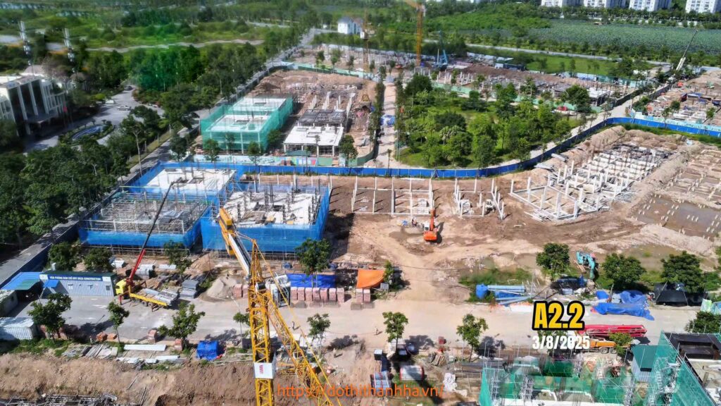 tiến độ a2 thanh hà tháng 8