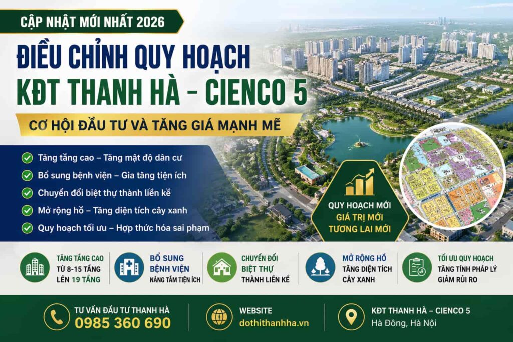 điều chỉnh quy hoạch thanh hà