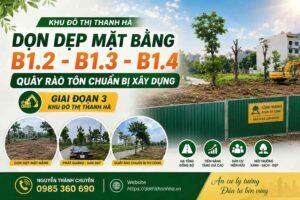dọn dẹp mặt bằng