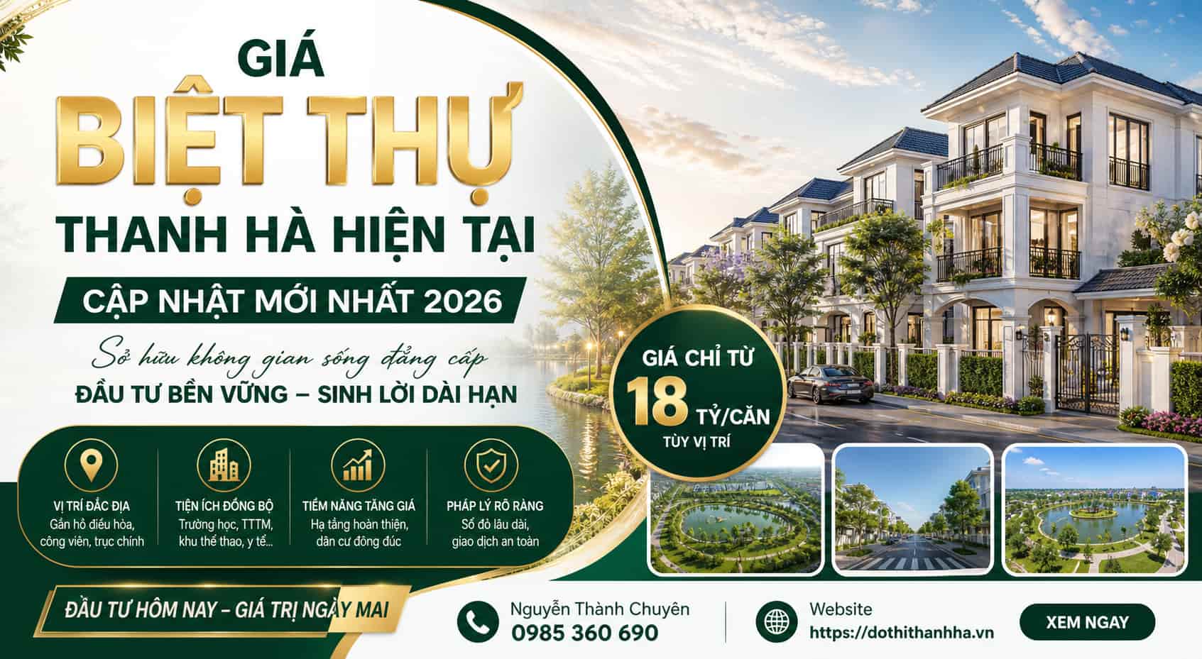giá biệt thự thanh hà tháng 5 2026