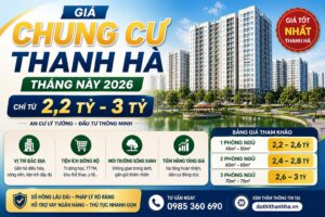 giá chung cư thanh hà tháng 5 2026