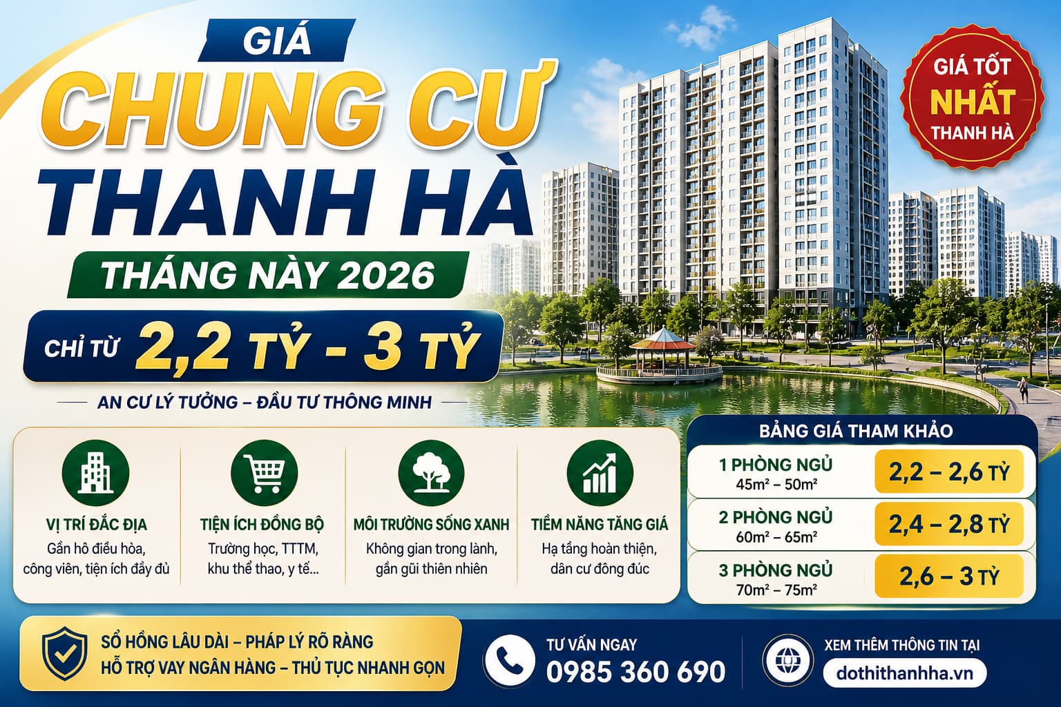 giá chung cư thanh hà tháng 5 2026