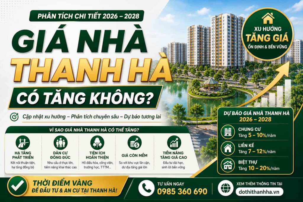 giá nhà thanh hà có tăng không