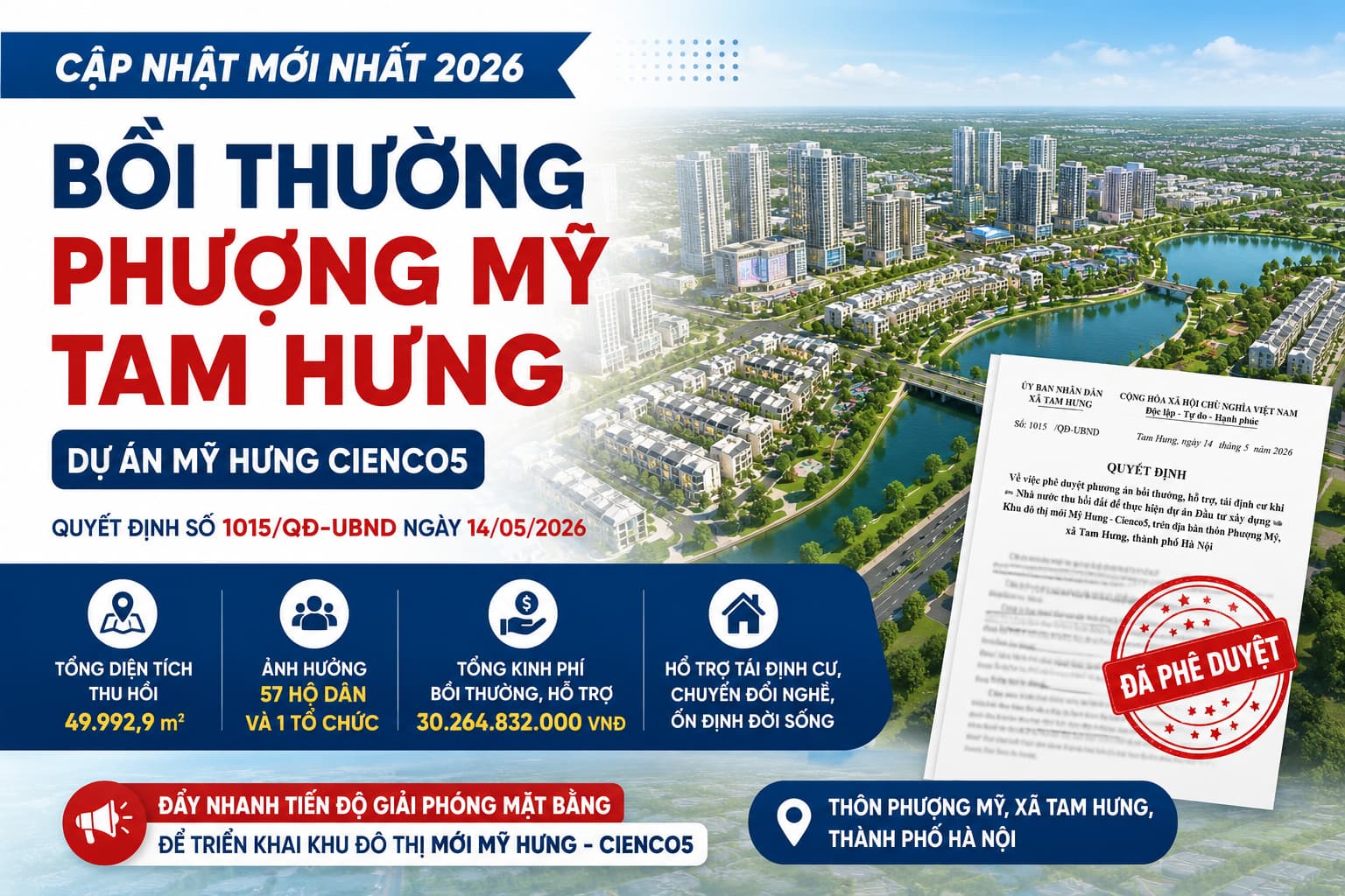 quyết định bổi thường mỹ hưng