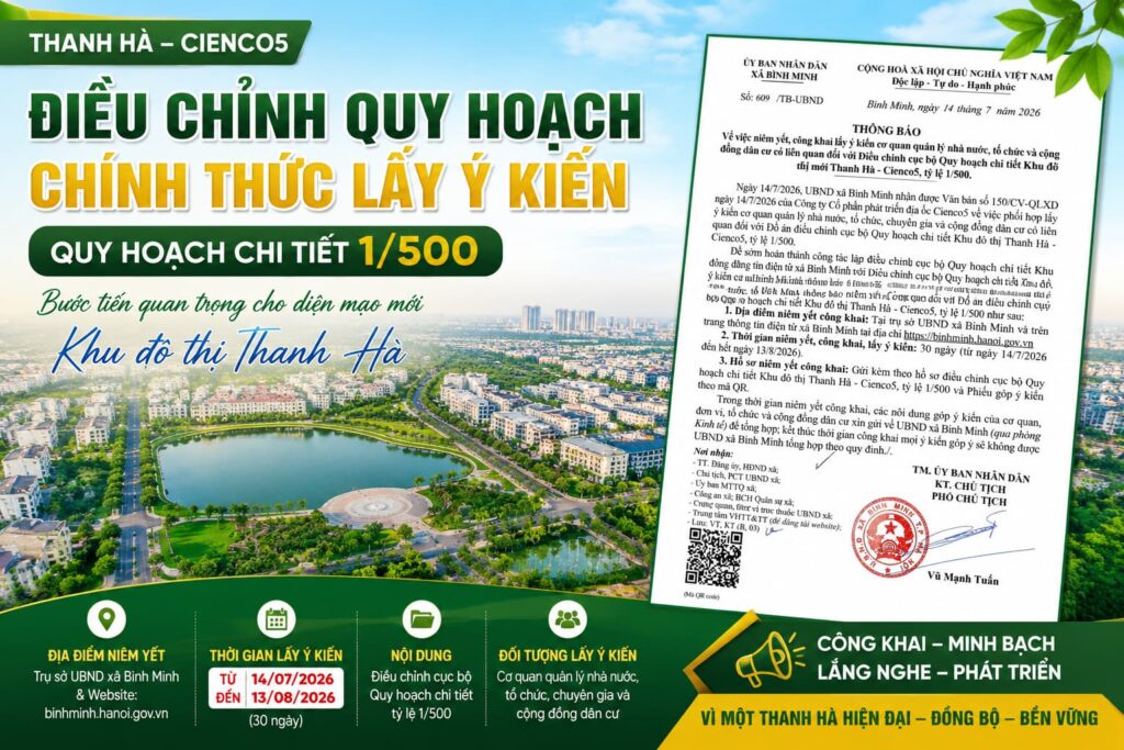 điều chỉnh quy hoạch thanh hà