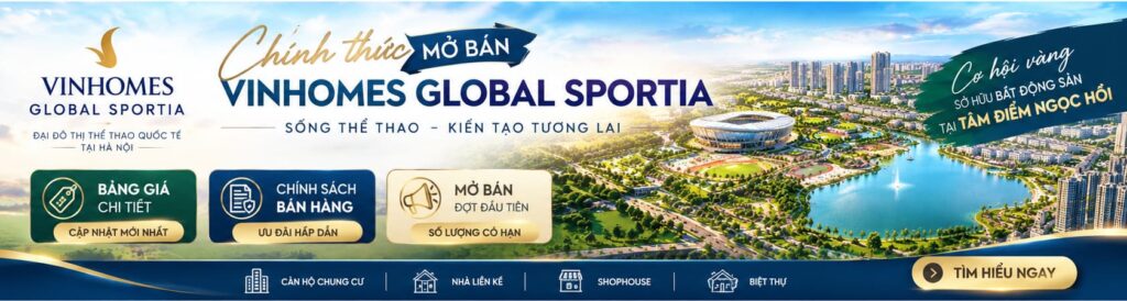 bảng giá vinhomes global sportia