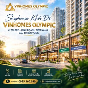 shophouse khối đế vinhomes olympic